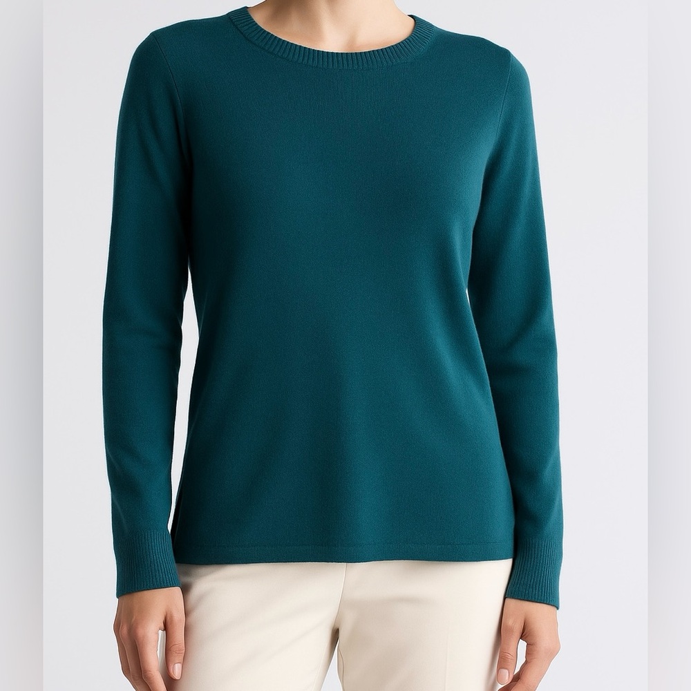Halogen ! Small Teal Cashmere Sweater